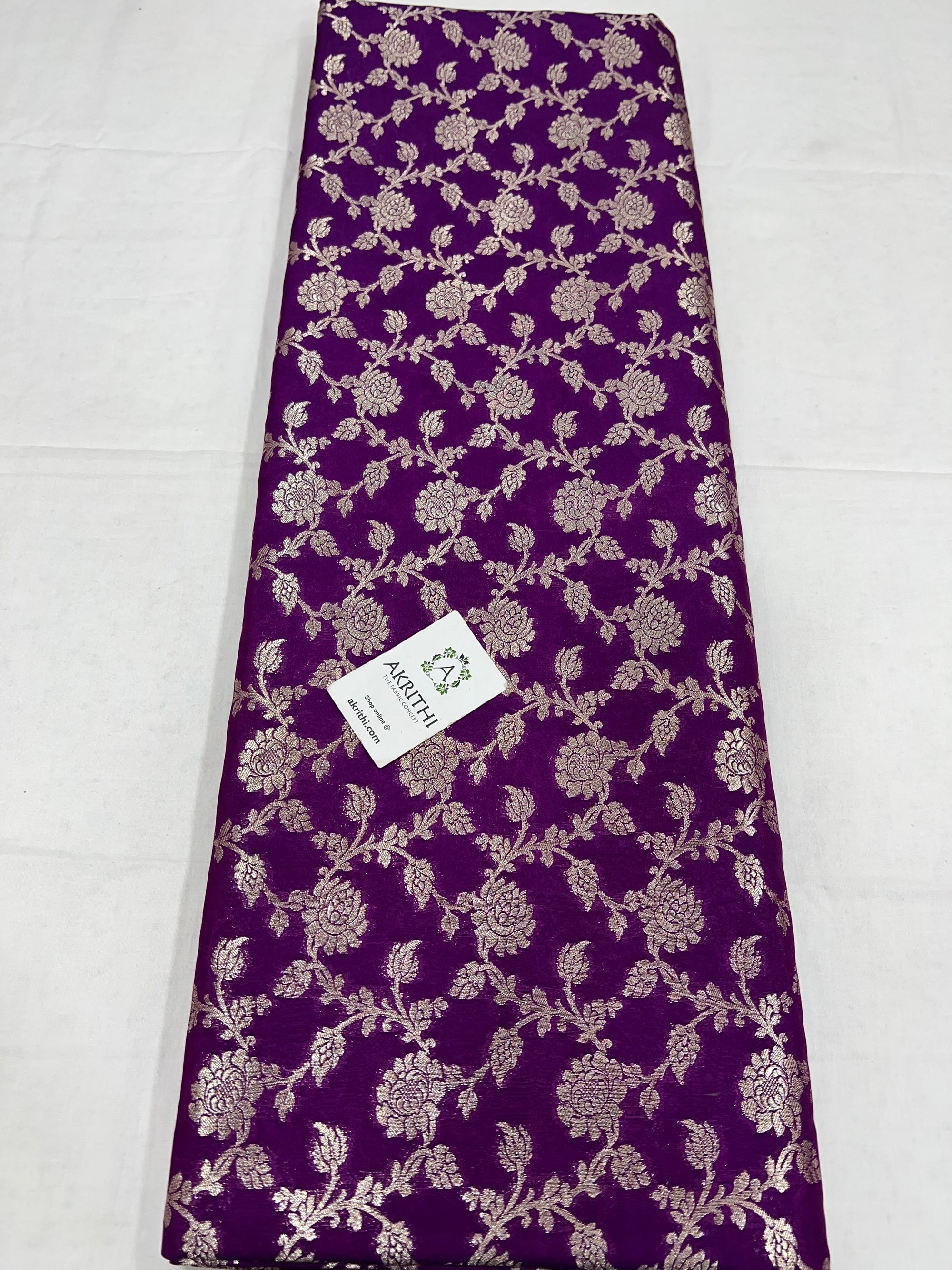 Pure Banarasi brocade fabric