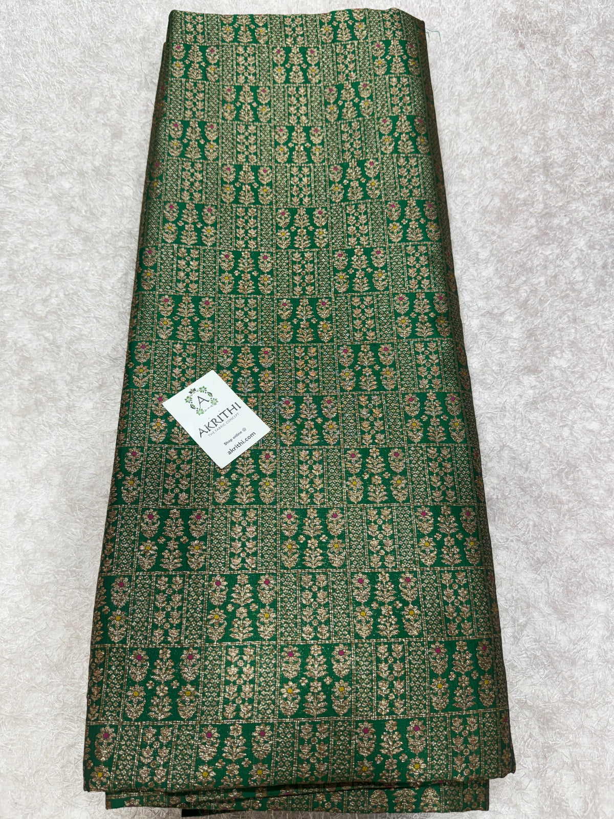 Pure Banarasi brocade antique zari fabric