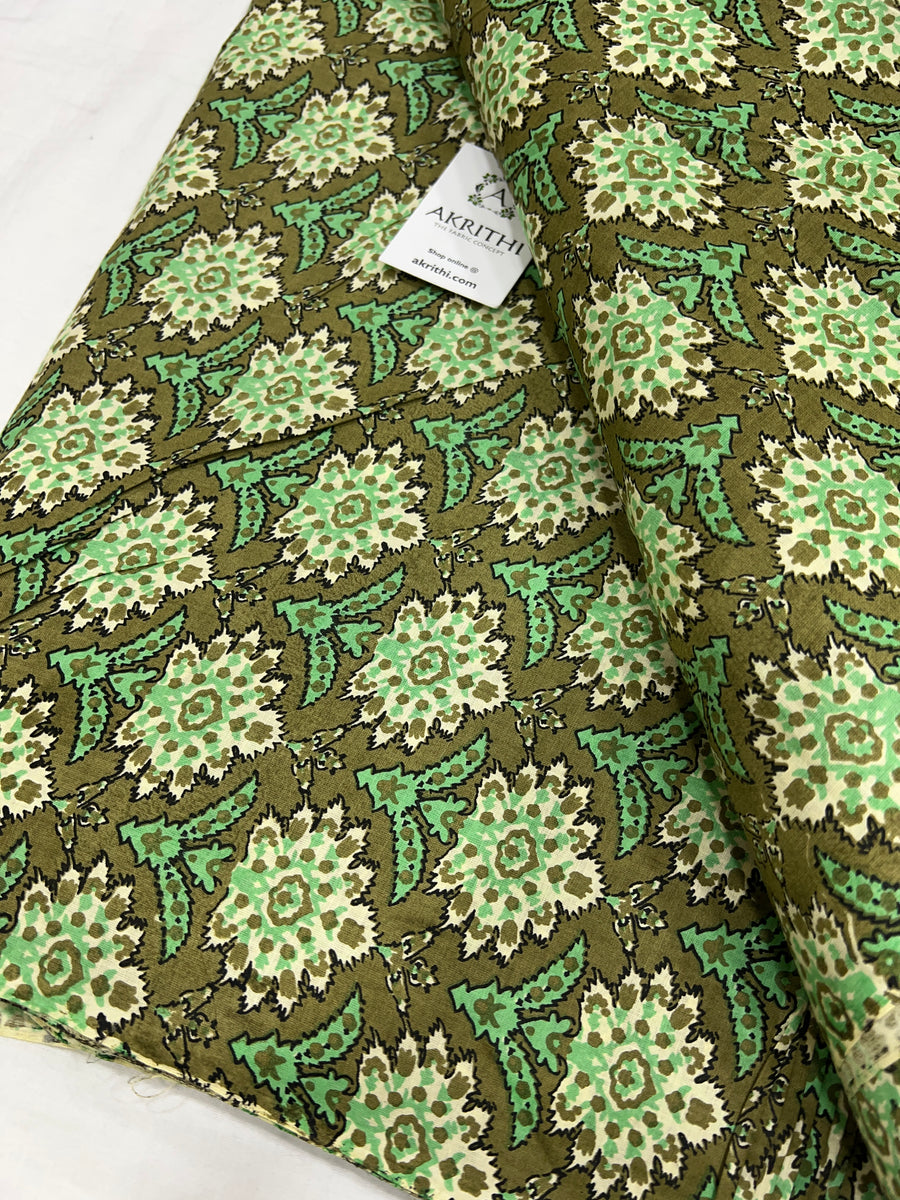 Printed pure cotton fabric