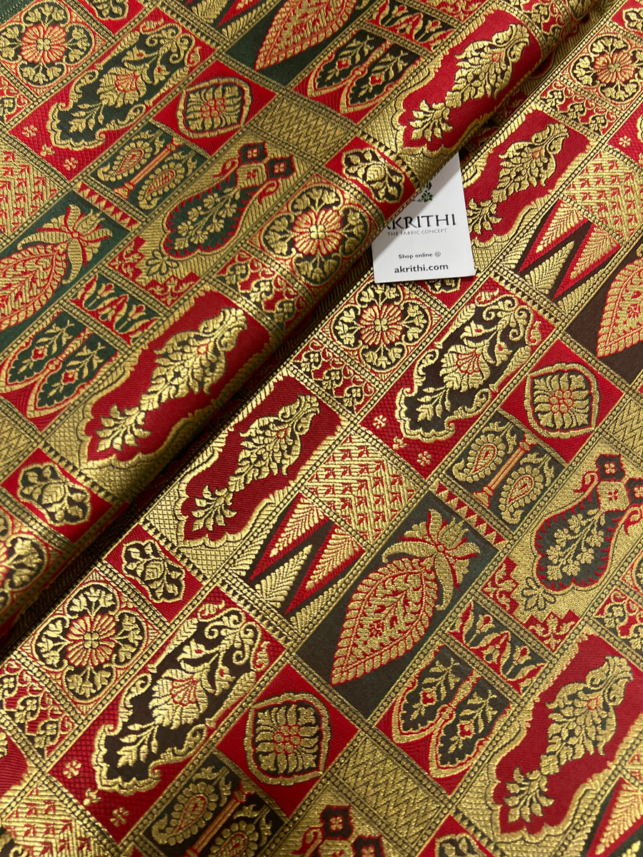 Pure Banarasi brocade fabric