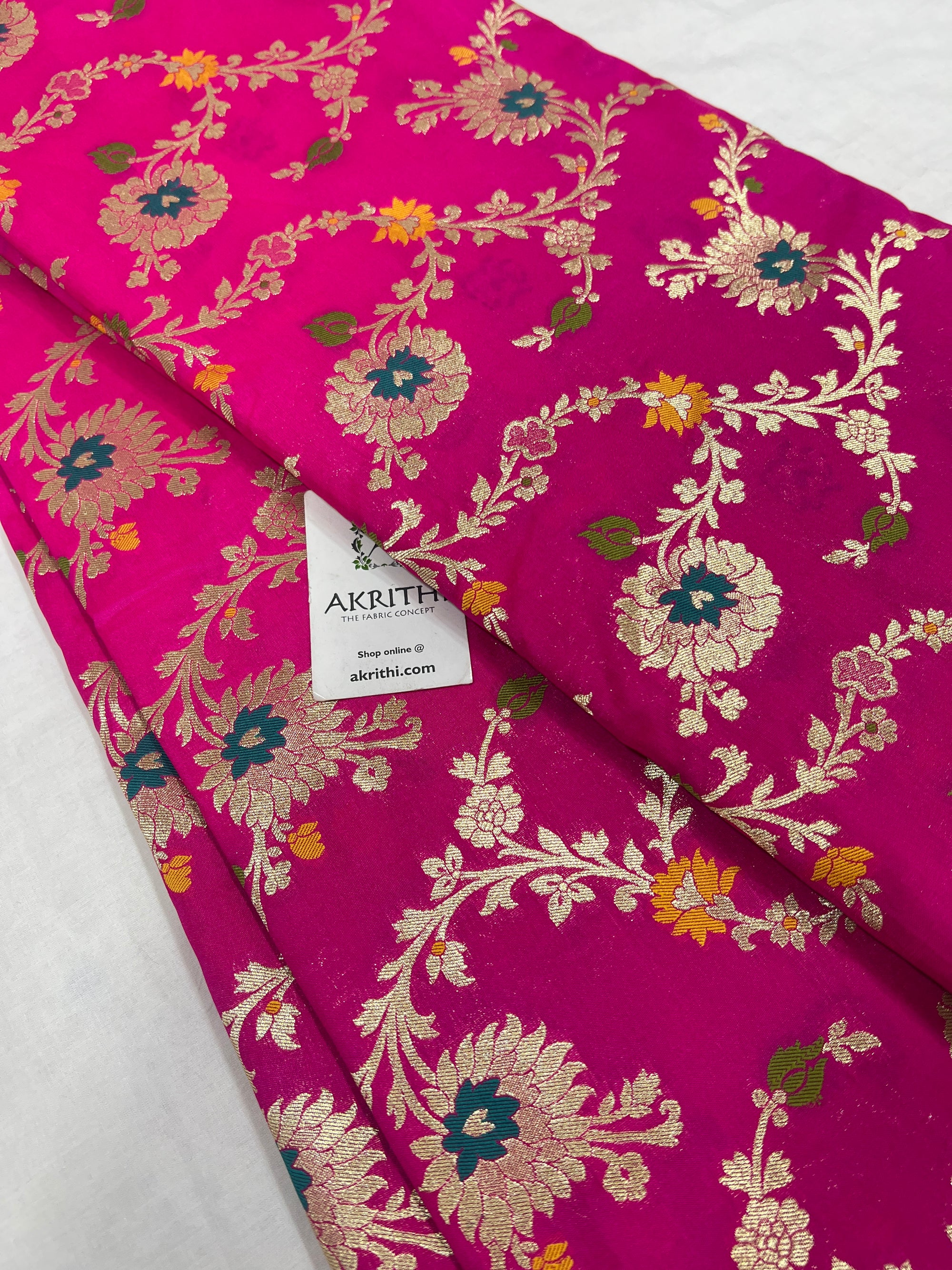 Pure Banarasi brocade fabric