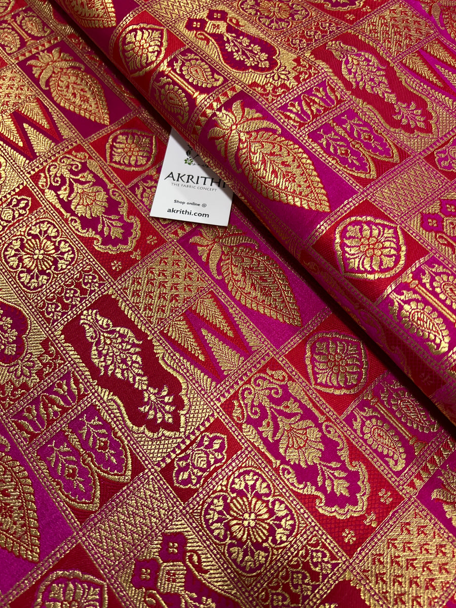 Pure Banarasi brocade fabric