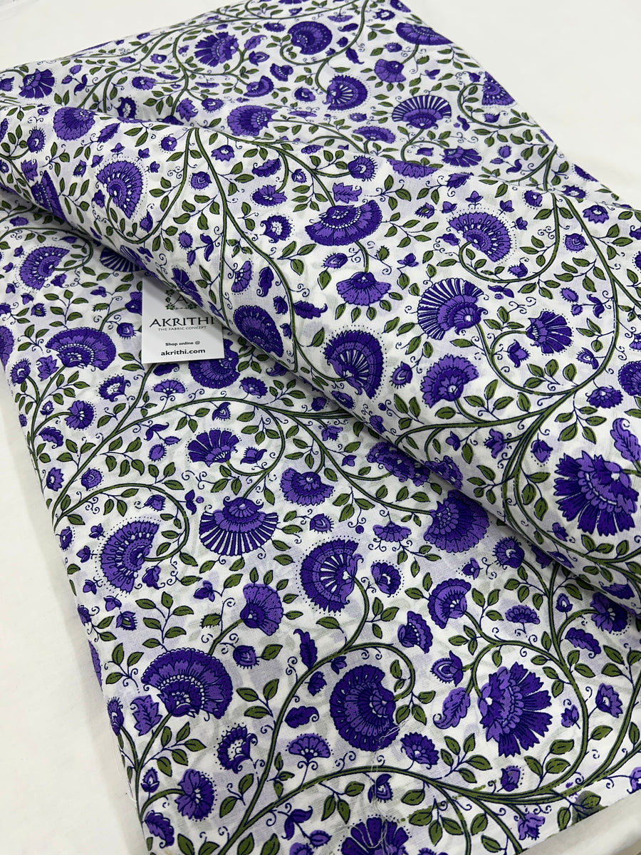 Printed pure cotton fabric