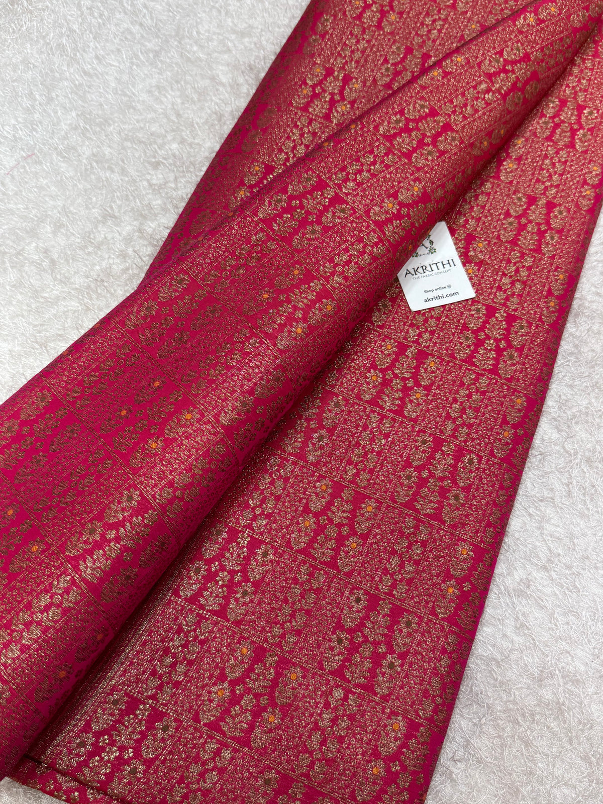 Pure Banarasi brocade antique zari fabric