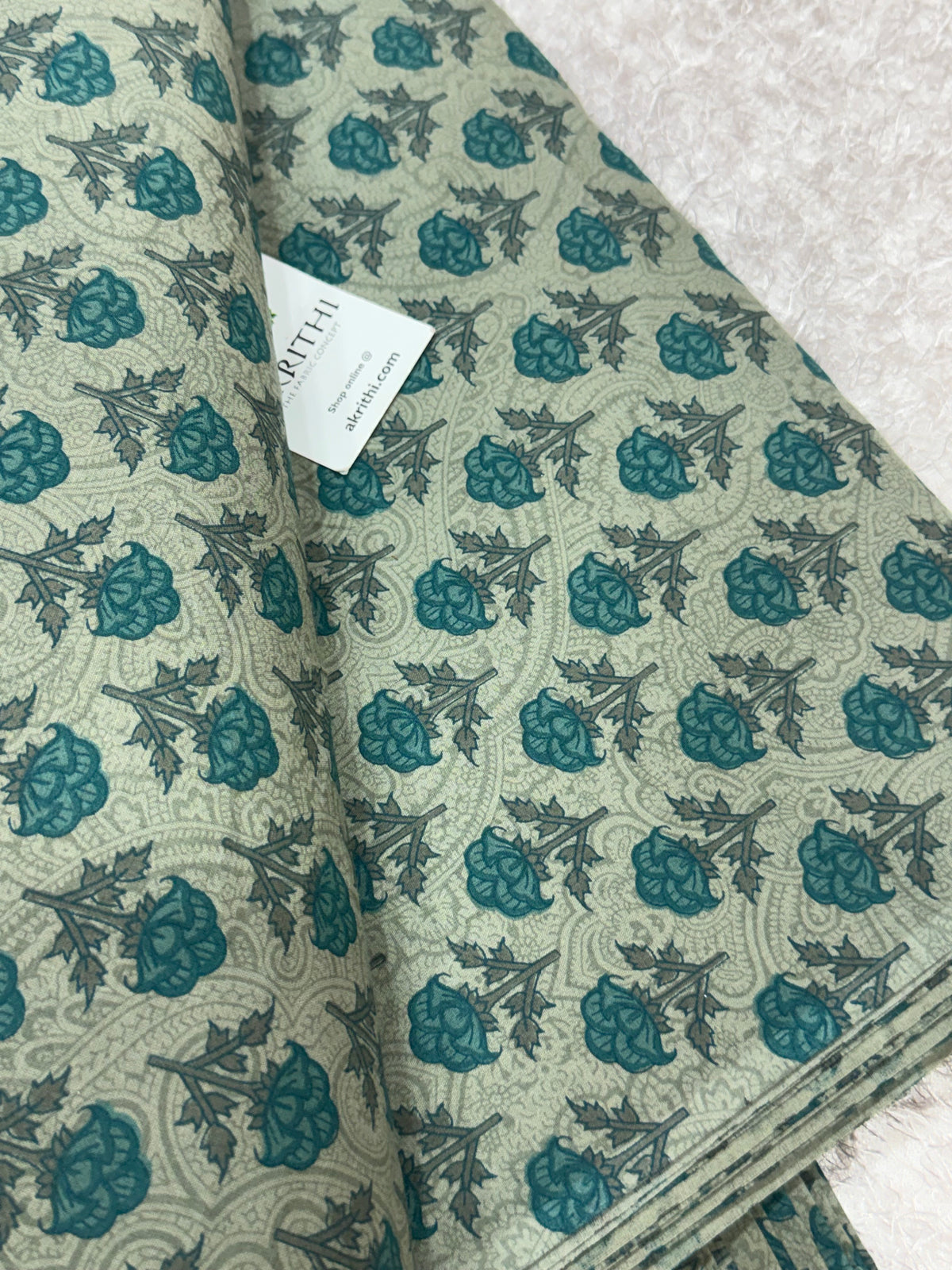 Printed pure cotton fabric