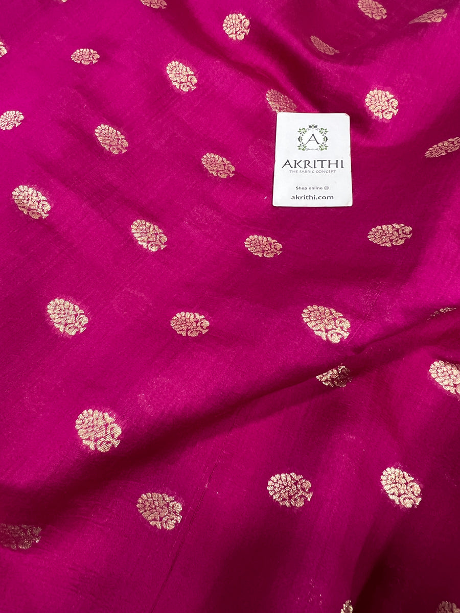 Pure chiniya silk Banarasi brocade fabric