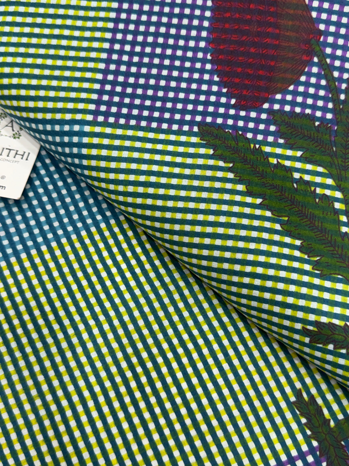 Printed pure cotton fabric