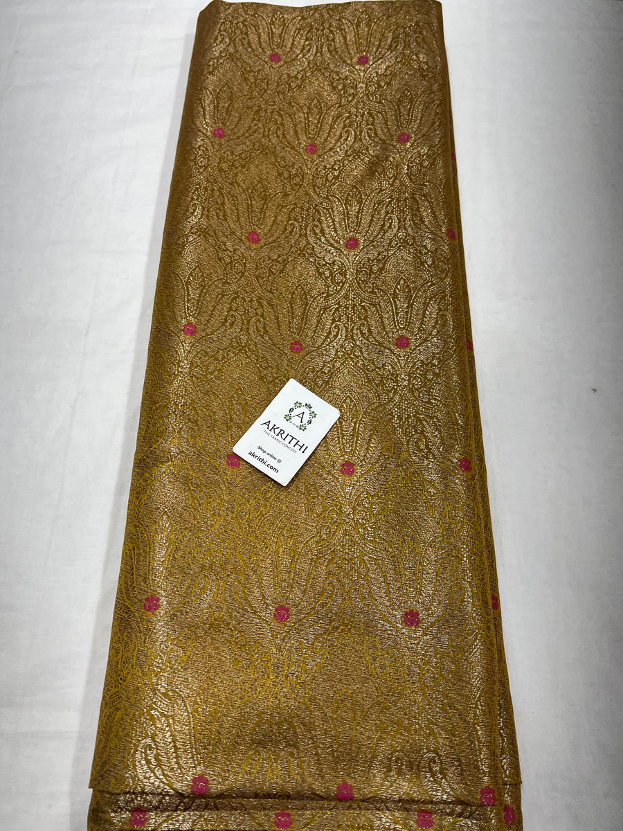 Pure Banarasi brocade fabric