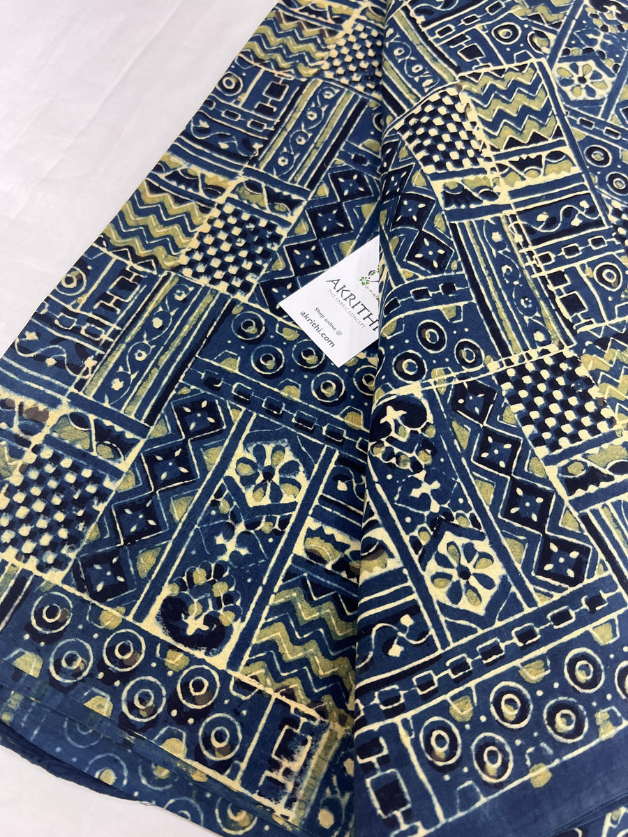 Ajrakh pure cotton fabric