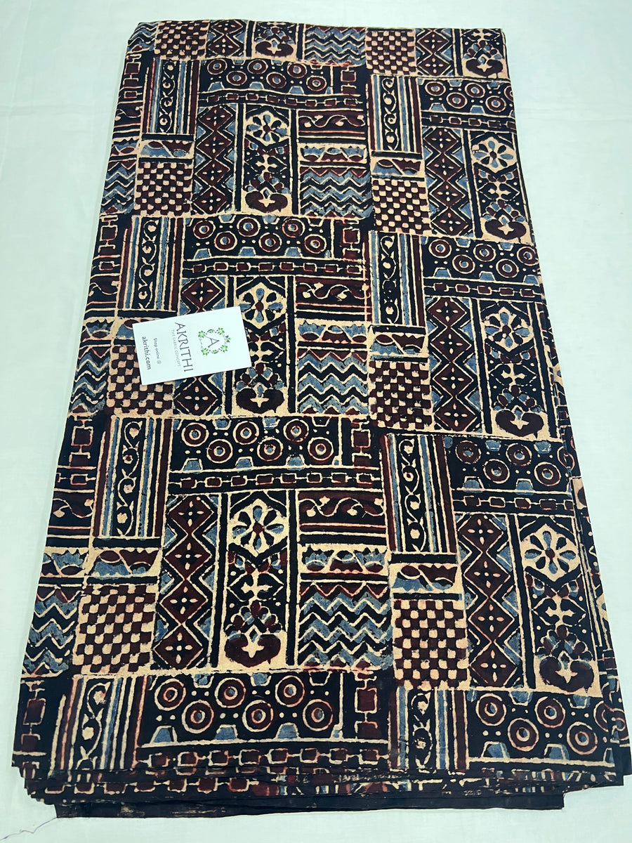 Ajrakh pure cotton fabric