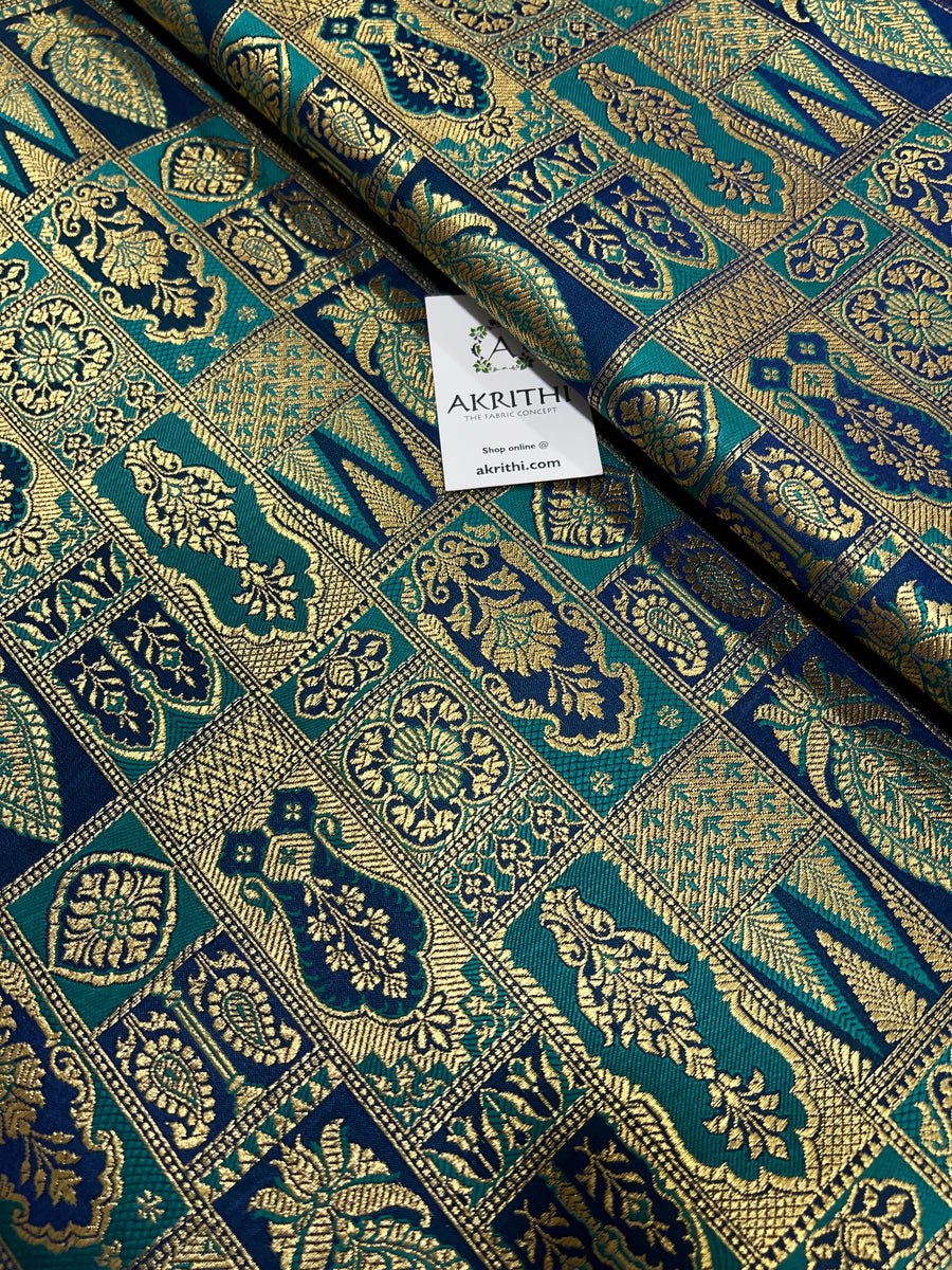 Pure Banarasi brocade fabric