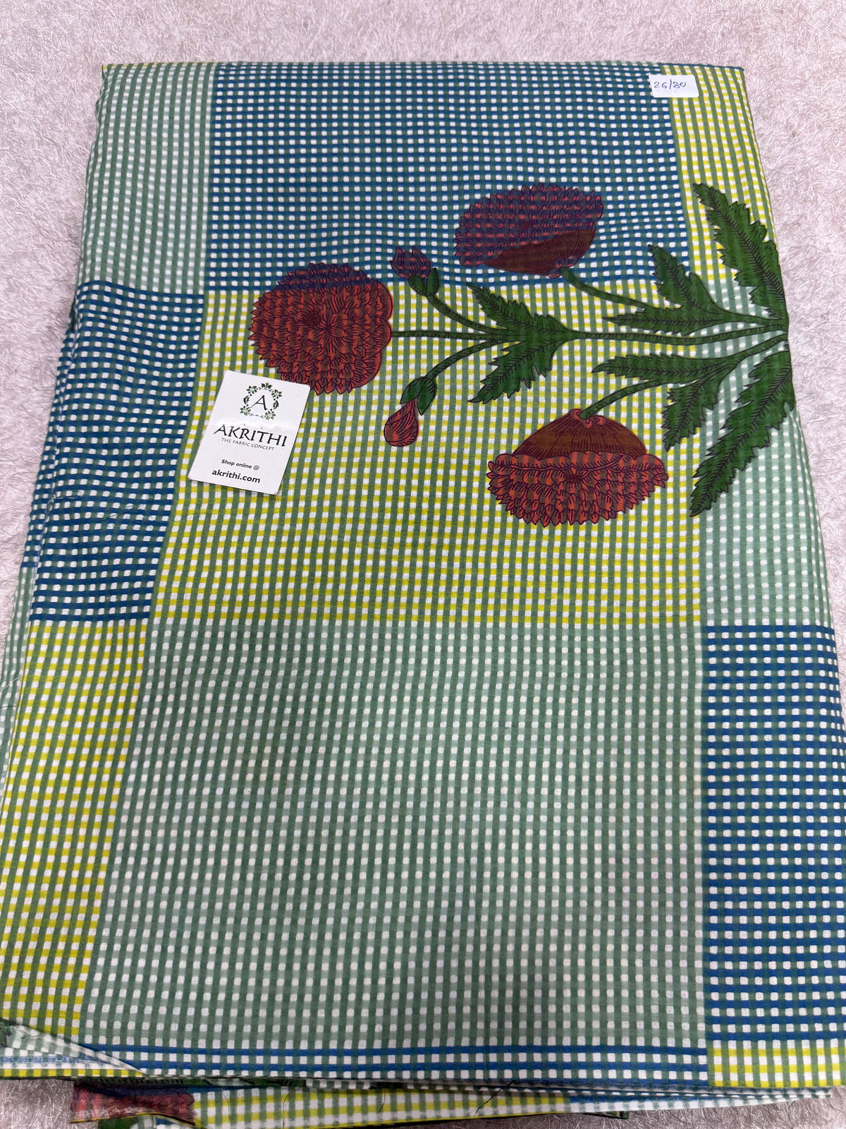 Printed pure cotton fabric