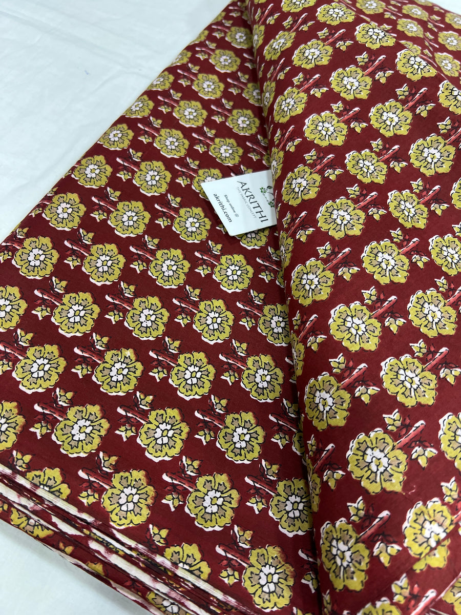 Printed pure cotton fabric