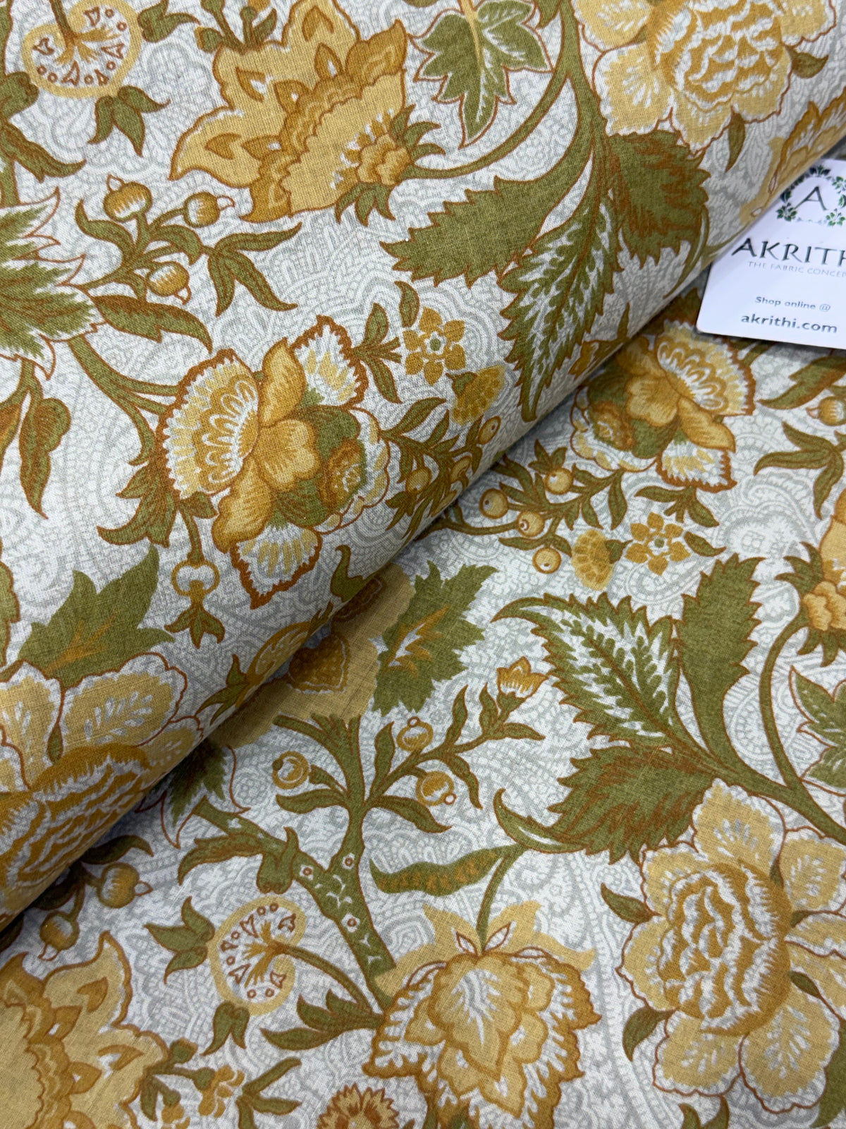 Printed pure cotton fabric