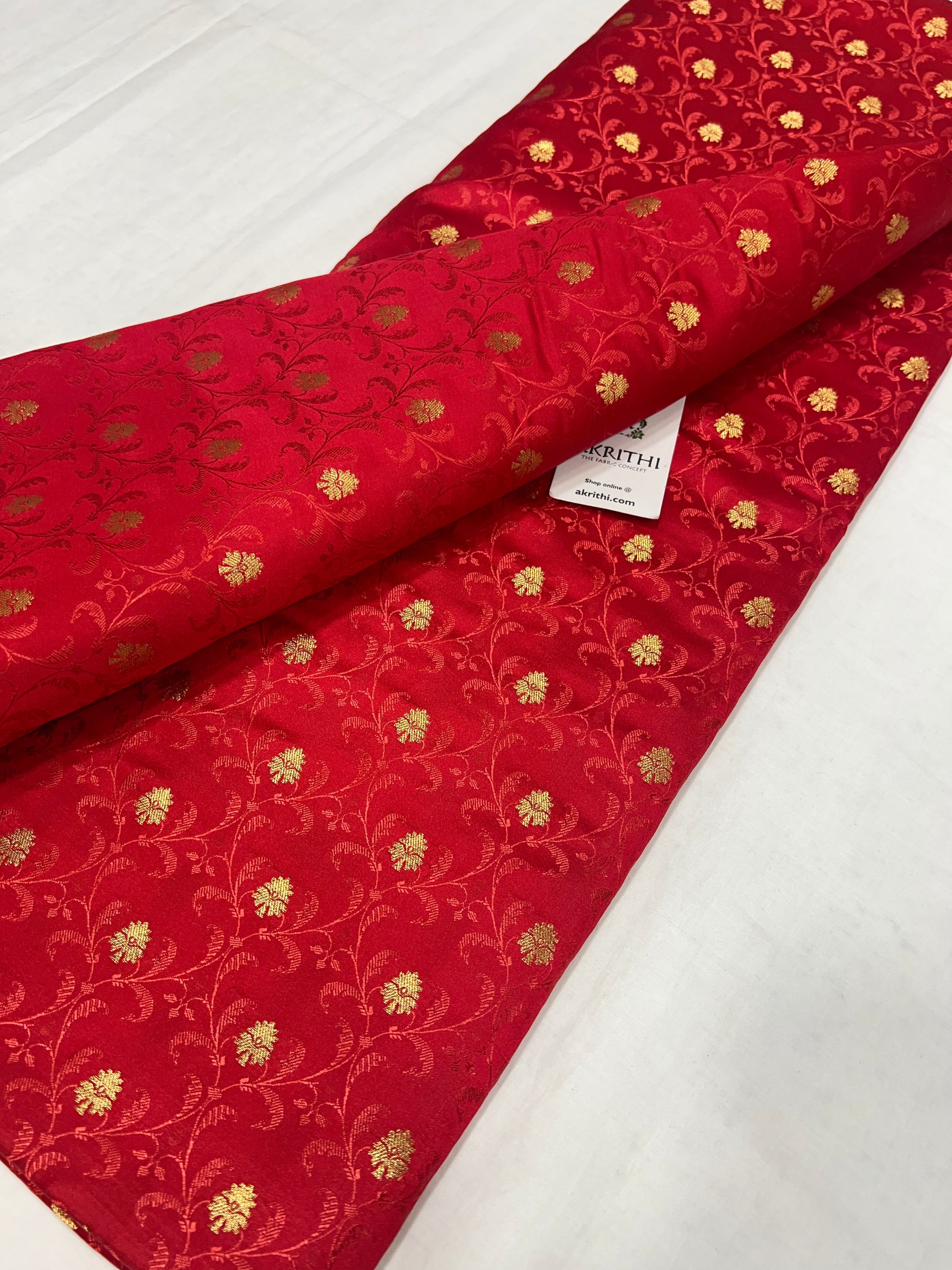 Pure Banarasi brocade fabric