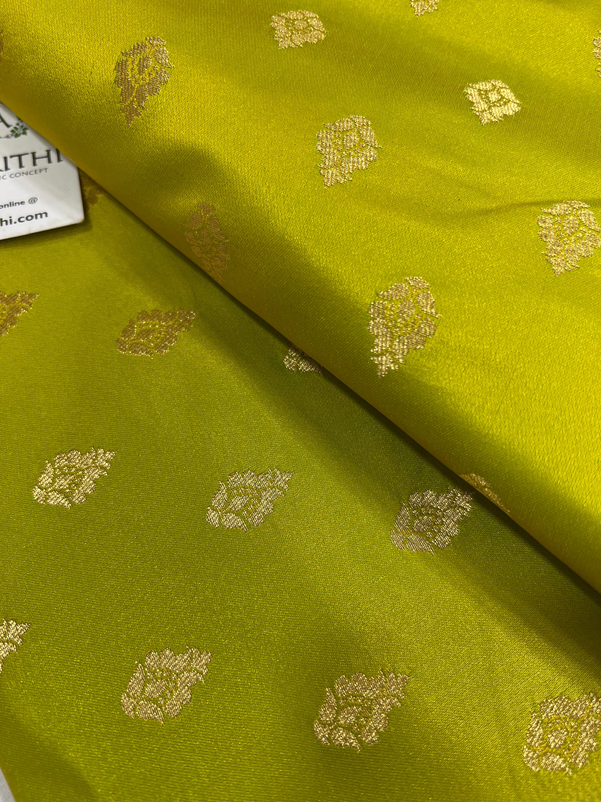 Pure Banarasi brocade fabric 80 cms cut