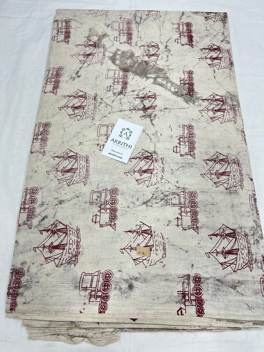 Dabu Printed pure cotton fabric