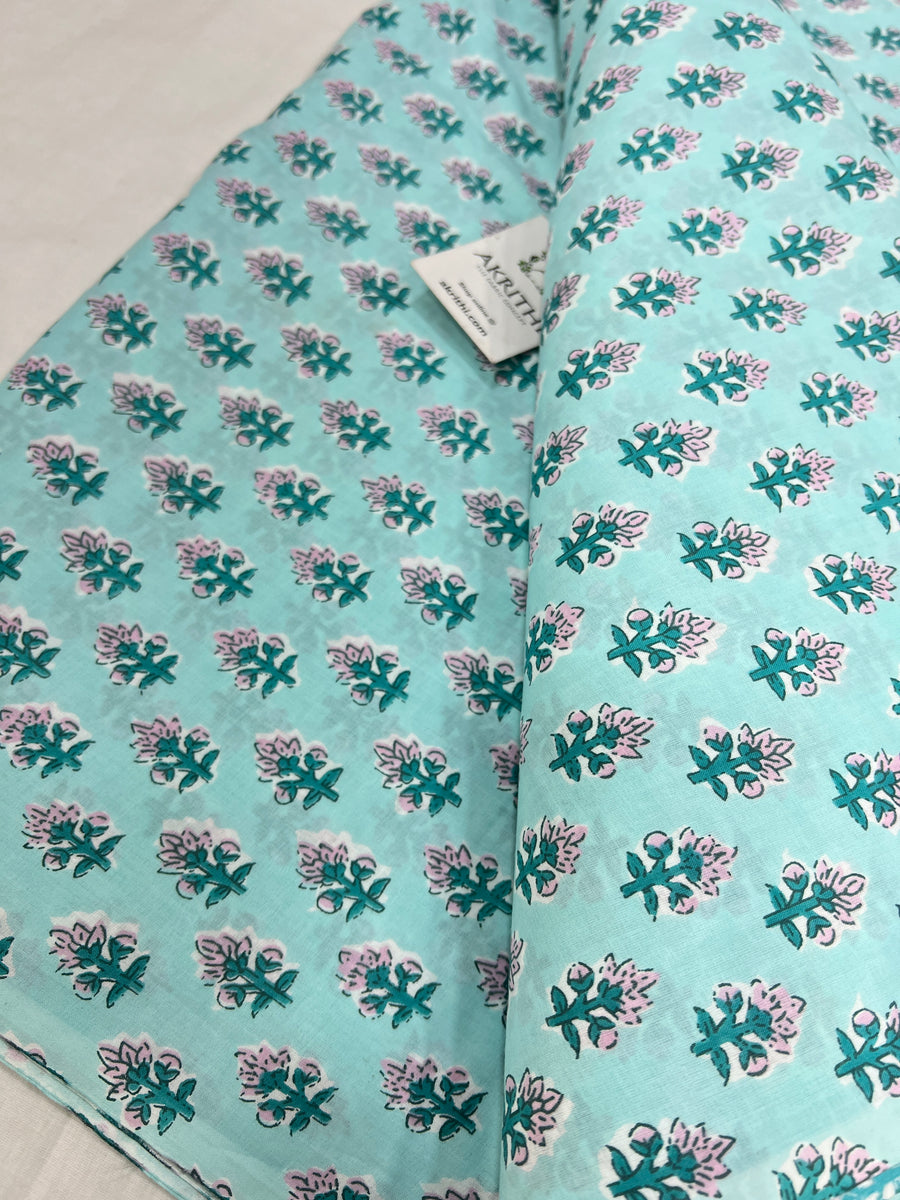 Printed pure cotton fabric