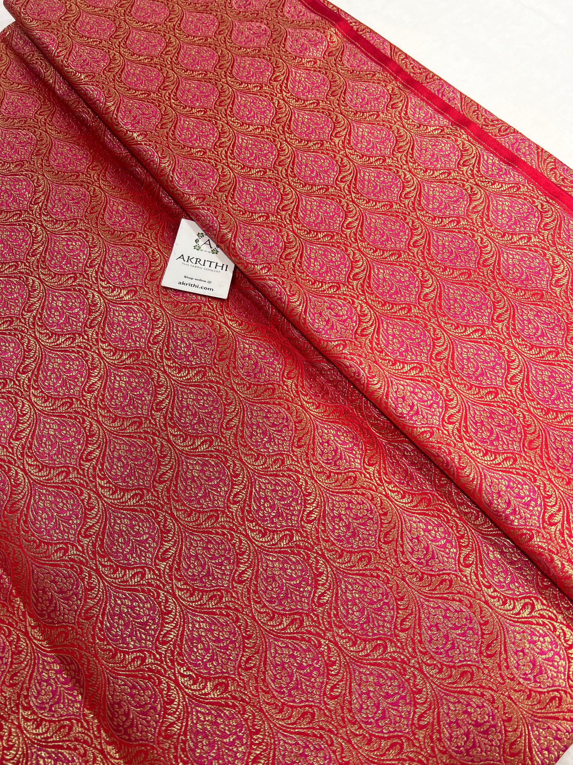 Pure Banarasi brocade fabric