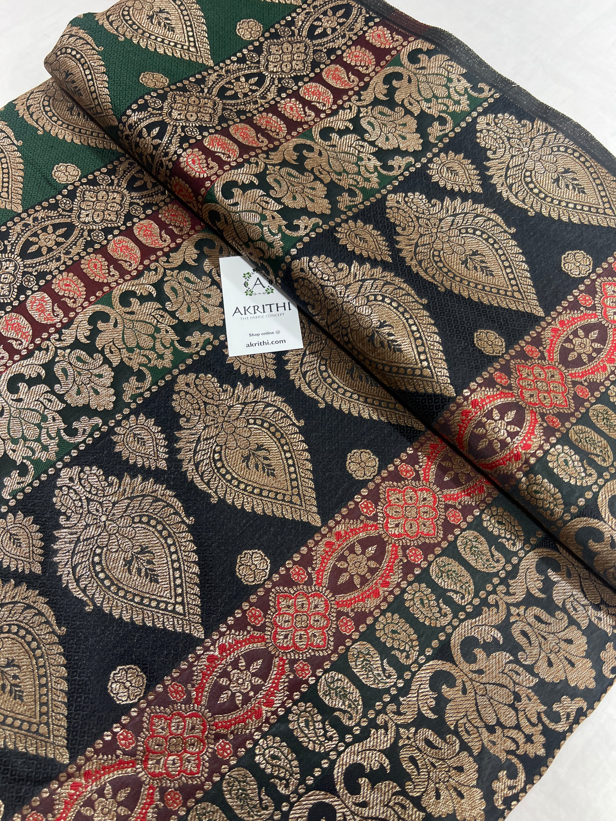 Pure Banarasi brocade fabric