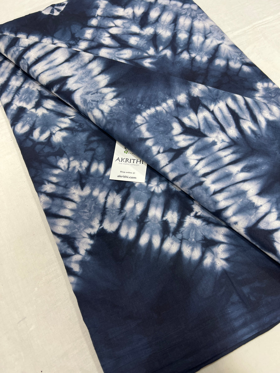 Shibori Hand dyed pure cotton fabric