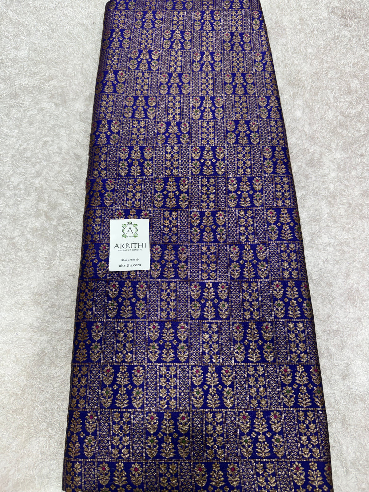 Pure Banarasi brocade antique zari fabric