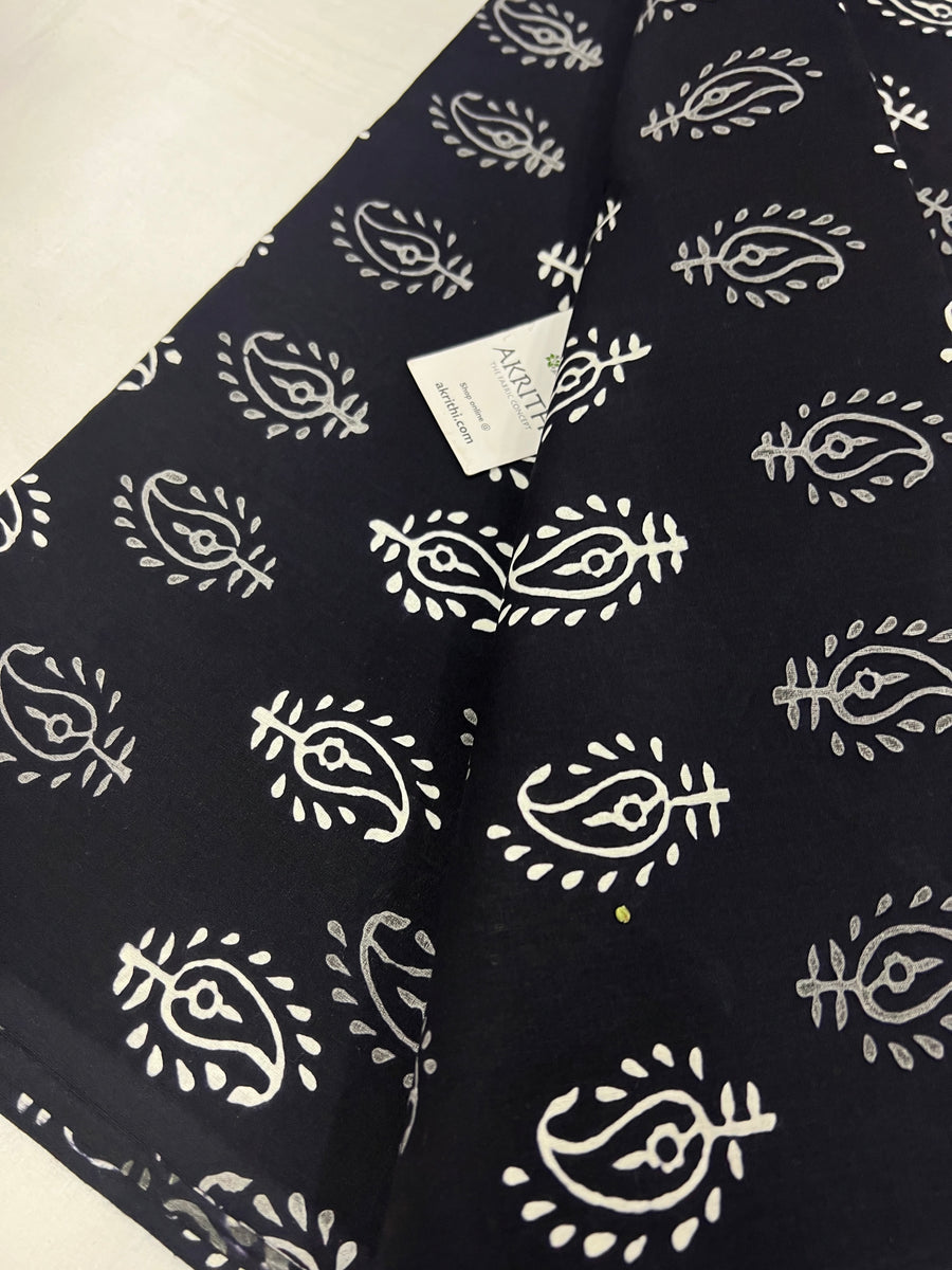 Hand block Printed pure cotton fabric