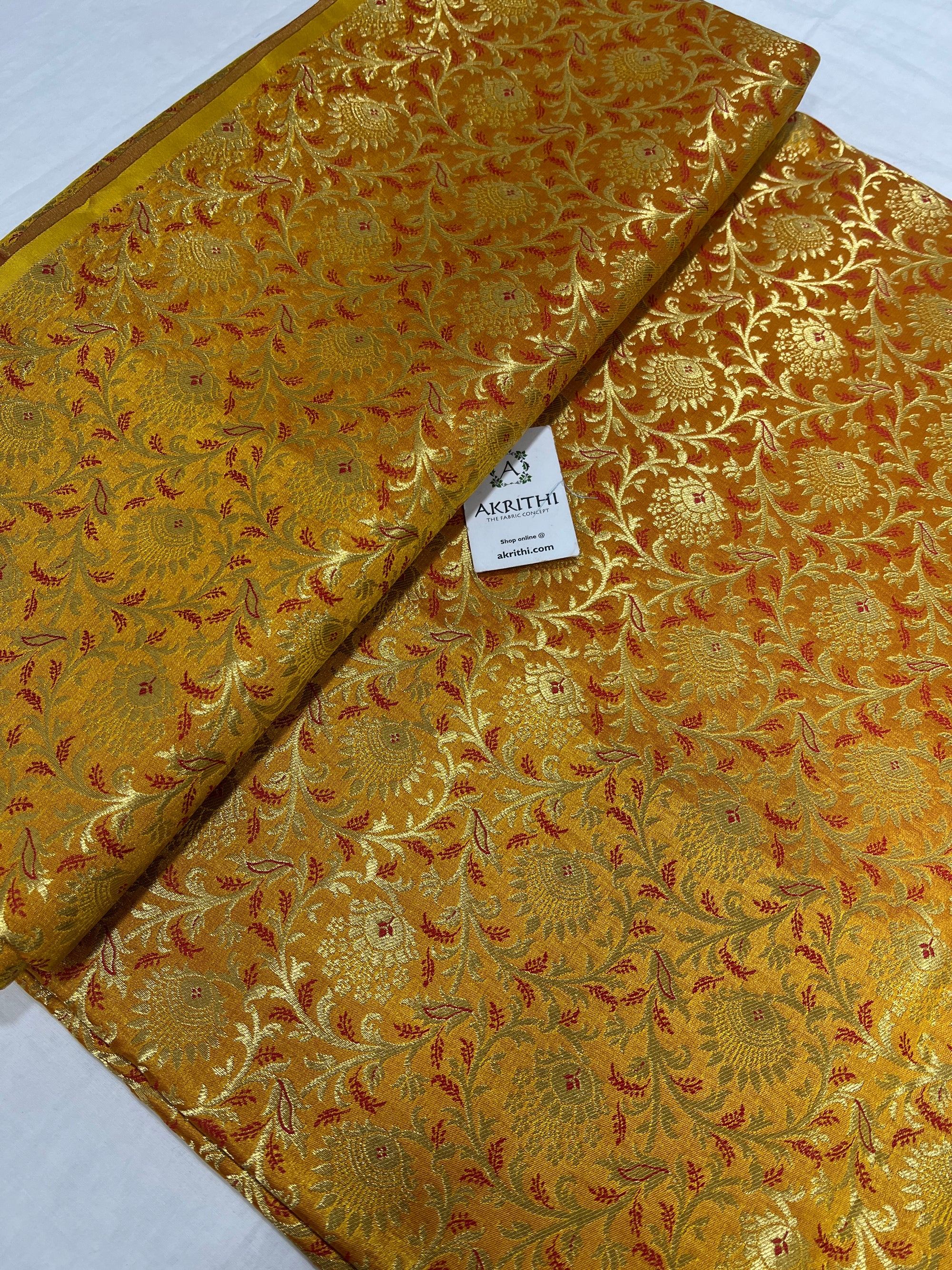 Pure Banarasi brocade fabric