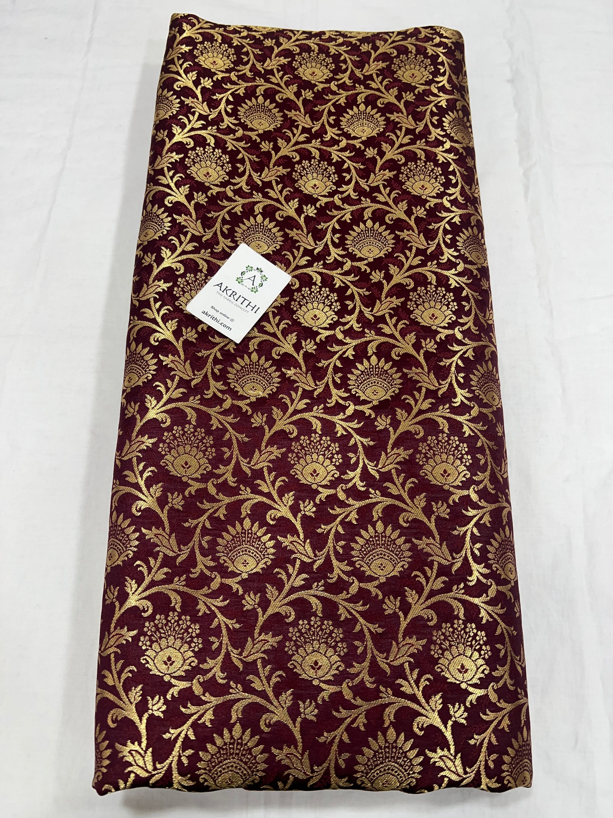 Pure Banarasi brocade fabric