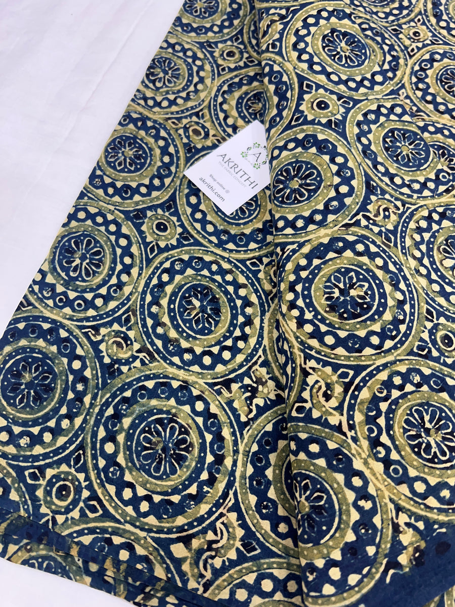 Ajrakh pure cotton fabric