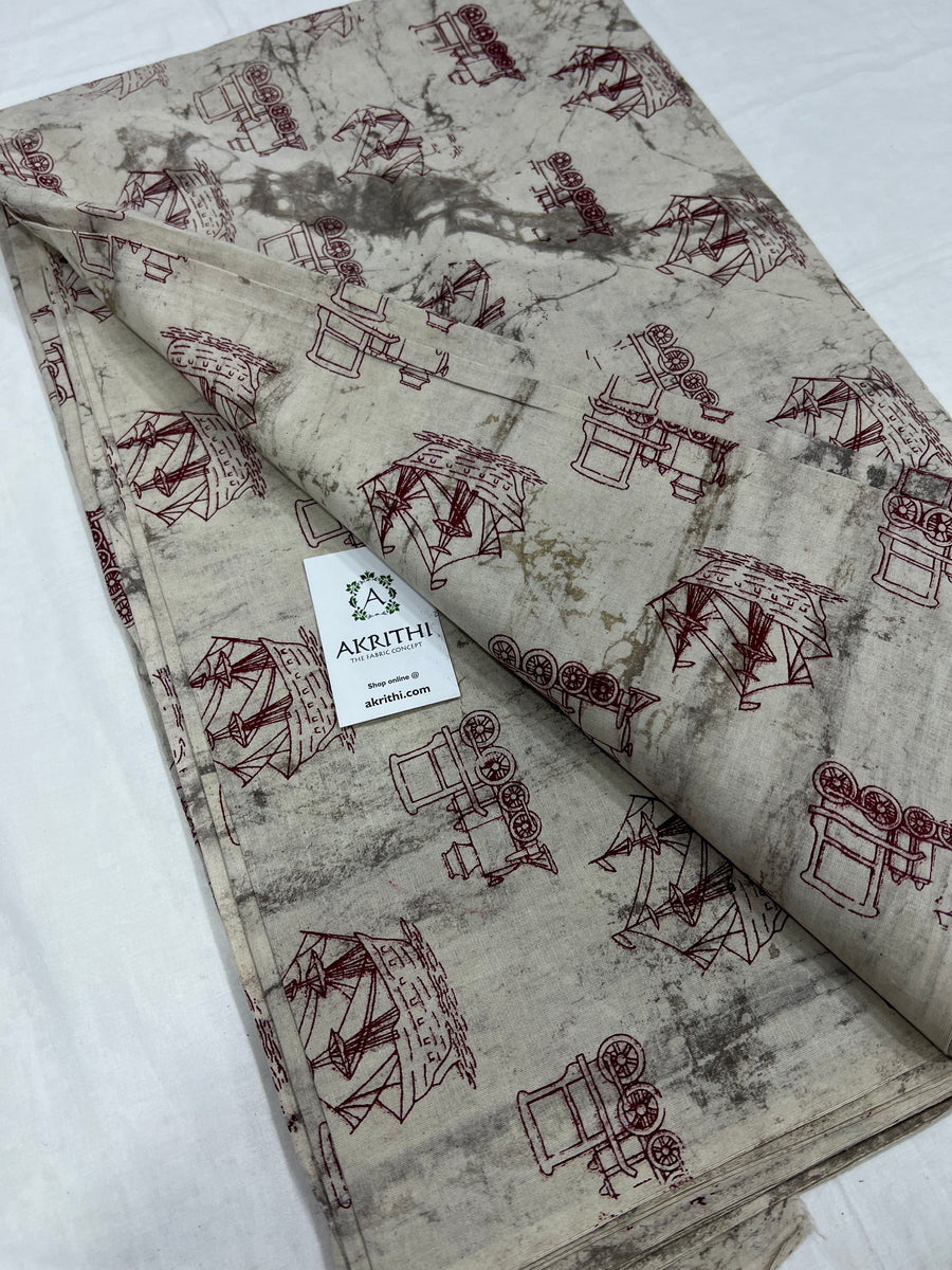 Dabu Printed pure cotton fabric