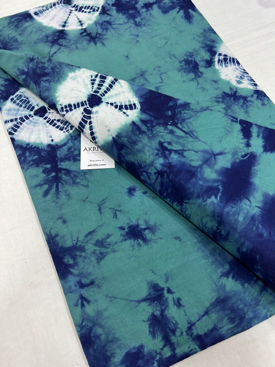 Shibori Hand dyed pure cotton fabric