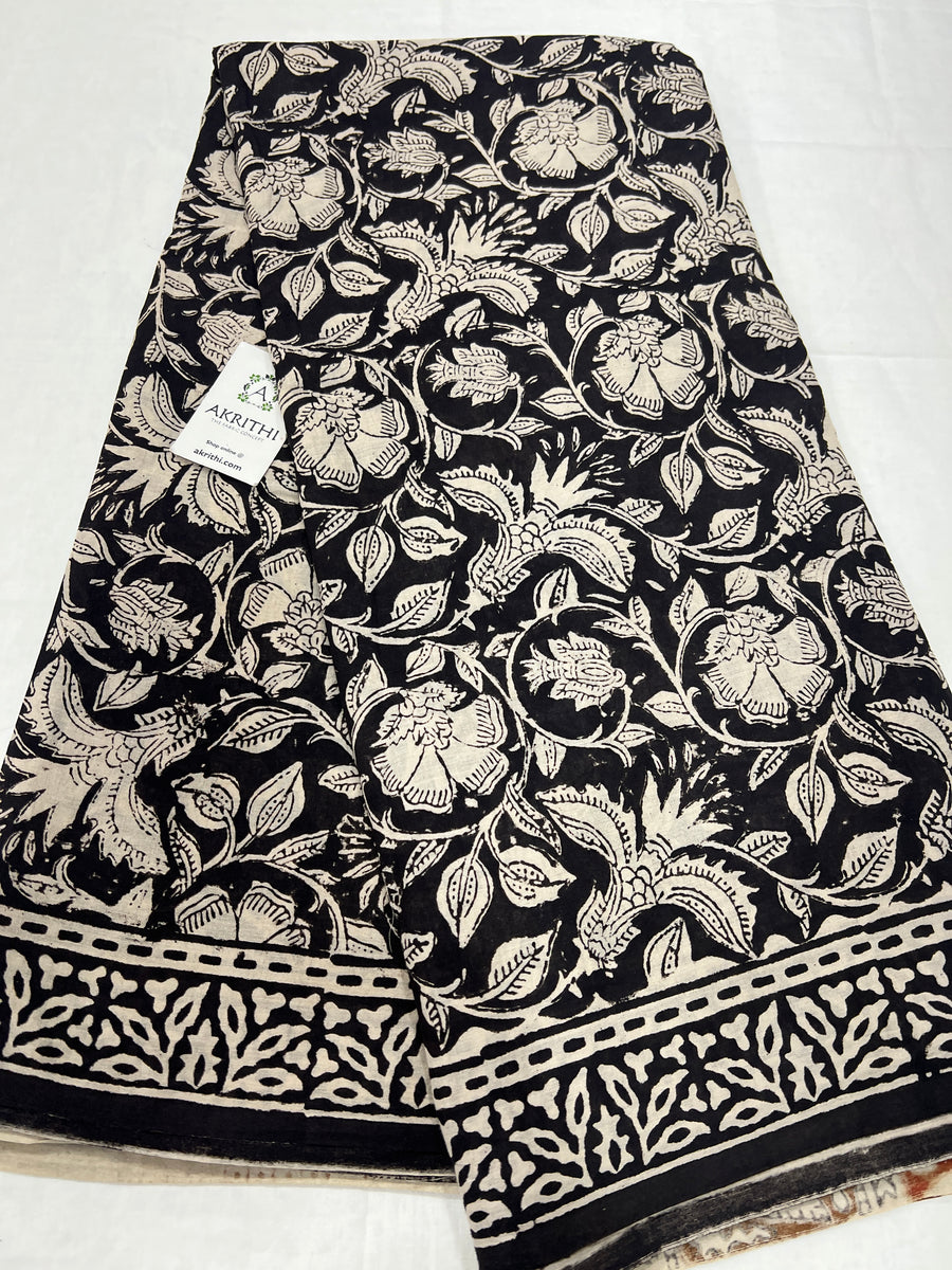 Printed pure cotton saree