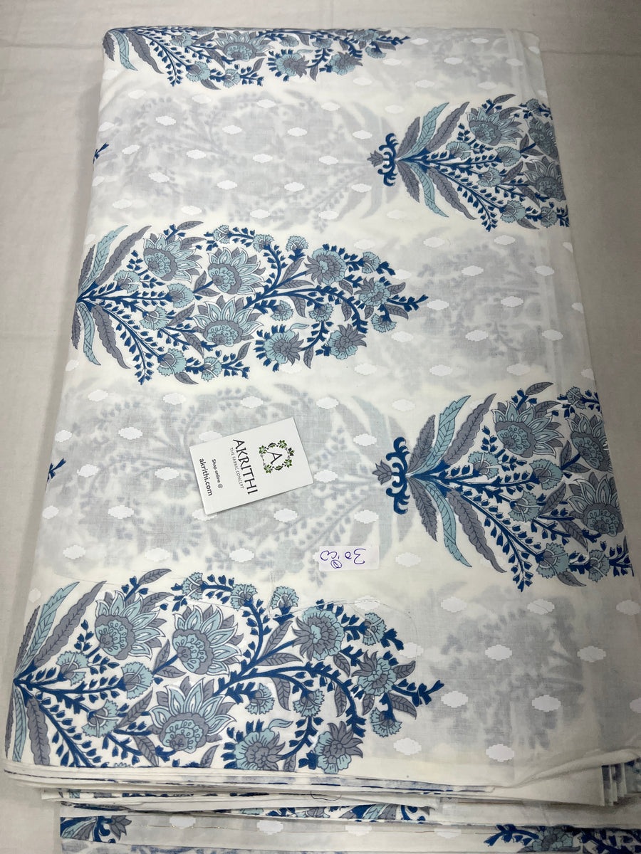 Printed pure cotton fabric