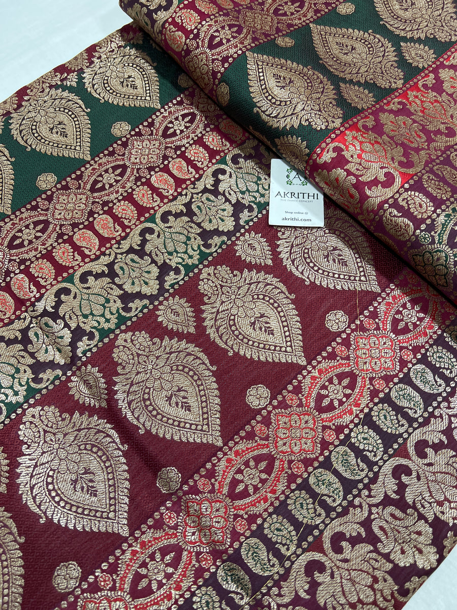 Pure Banarasi brocade fabric