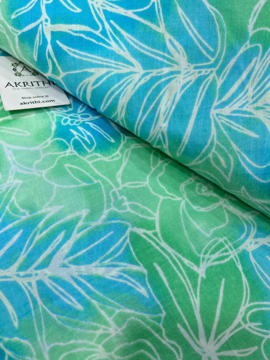 Printed pure cotton fabric