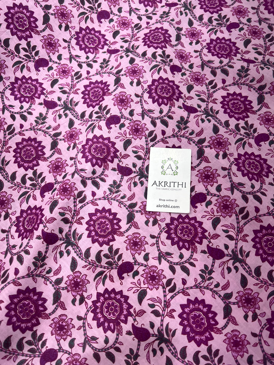 Printed pure cotton fabric