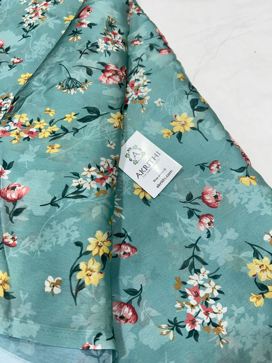 Digital  printed satin georgette fabric