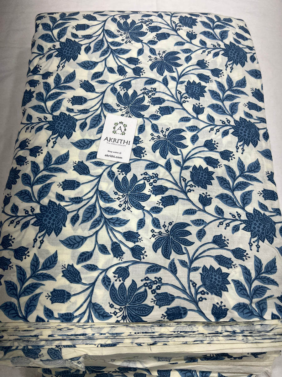 Printed pure cotton fabric