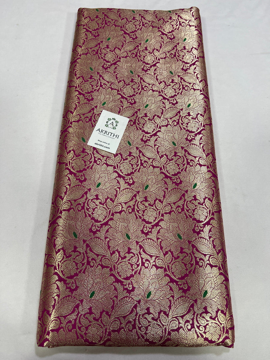 Banarasi brocade fabric 70 cms cut