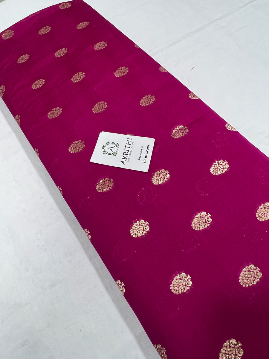 Pure chiniya silk Banarasi brocade fabric