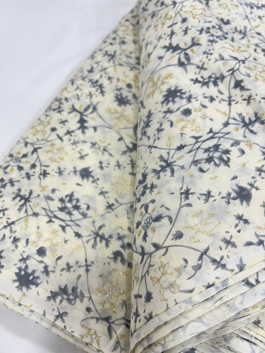 Printed pure cotton fabric