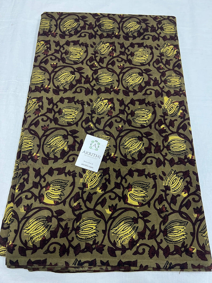 Jahota hand block printed pure cotton fabric