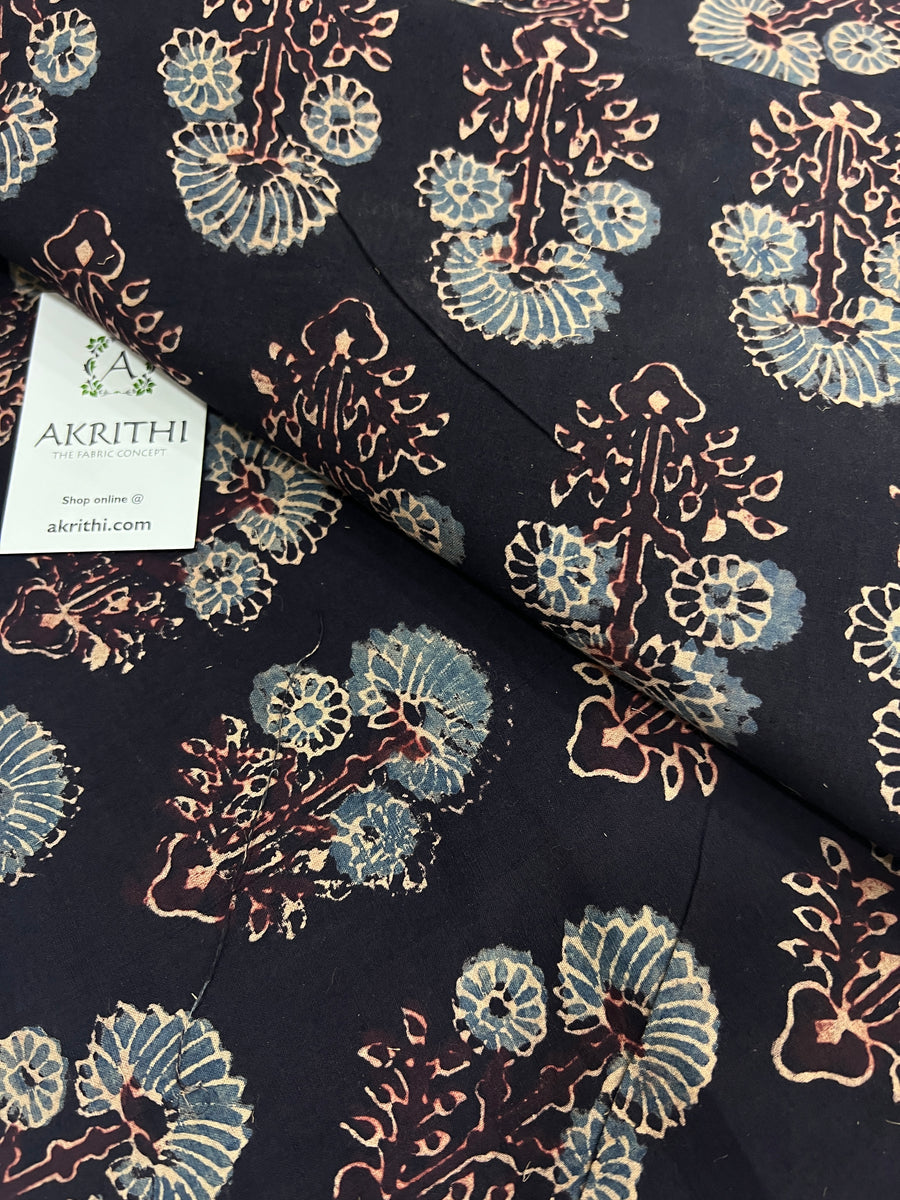 Ajrakh pure cotton fabric