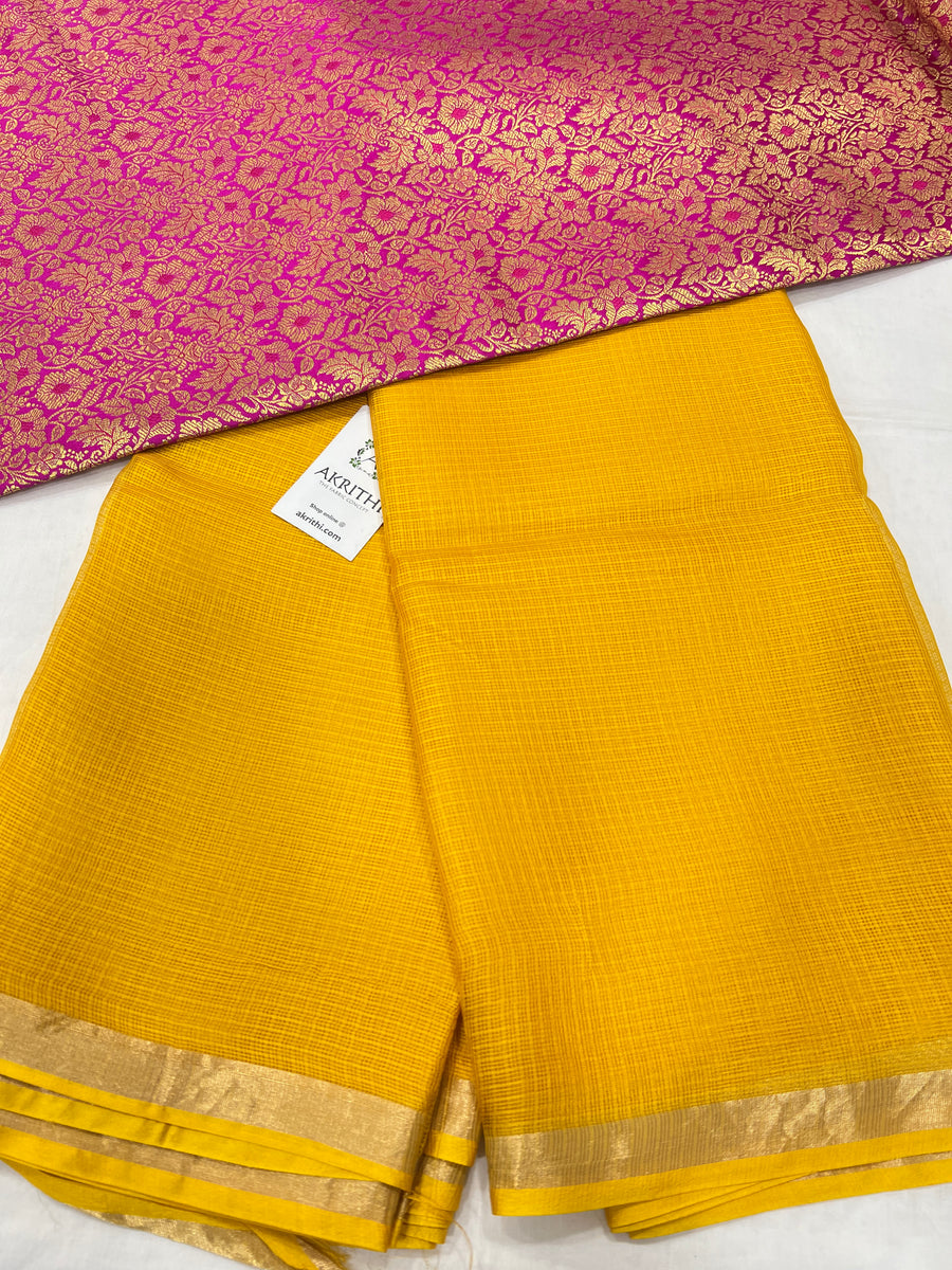 Pure silk kota saree with blouse