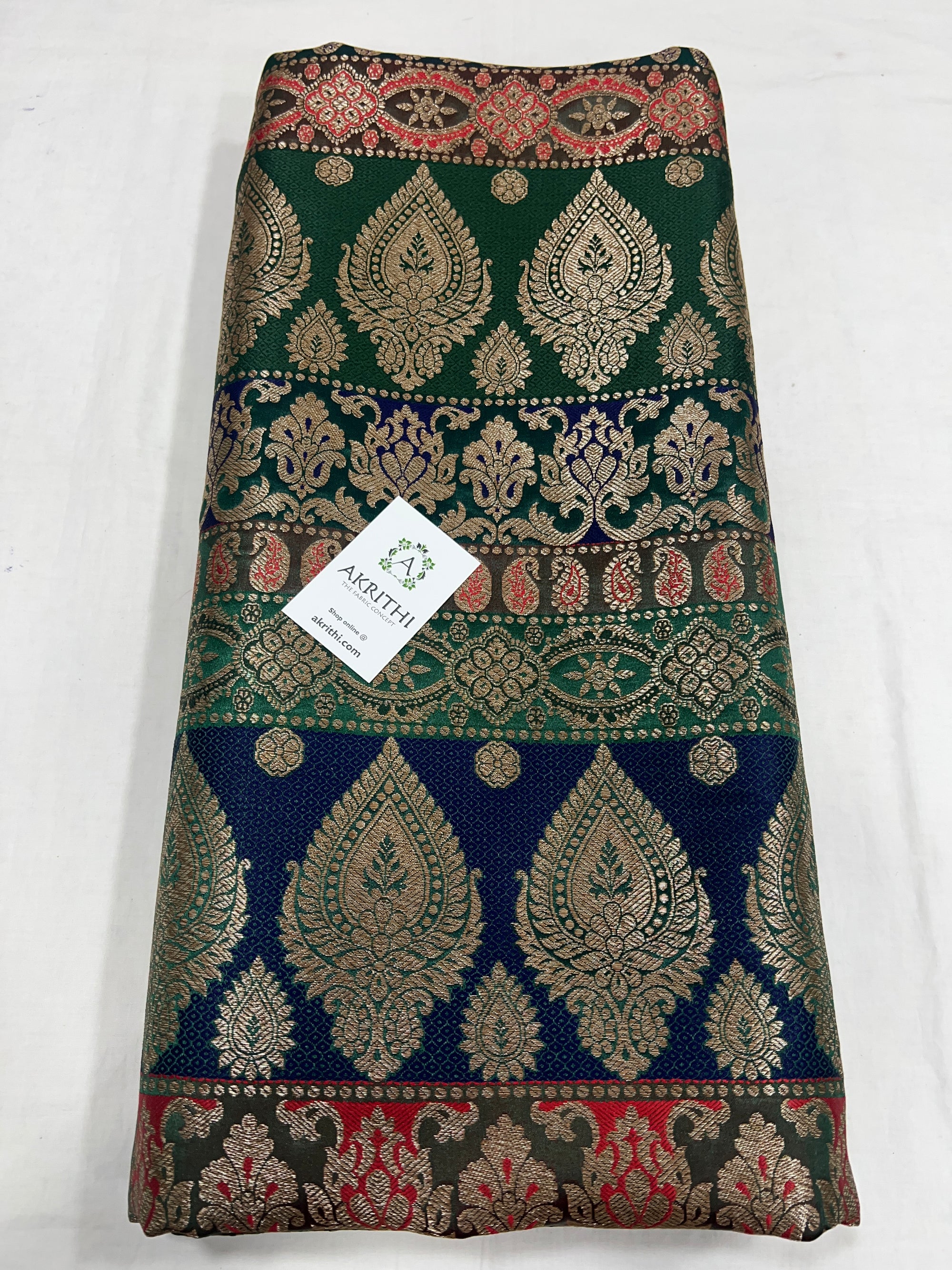 Pure Banarasi brocade fabric