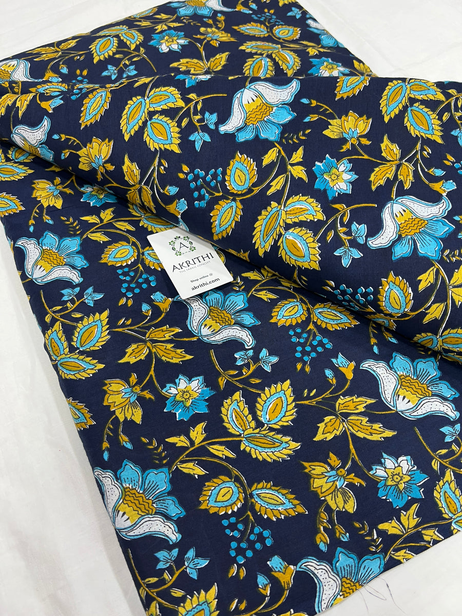 Printed pure cotton fabric