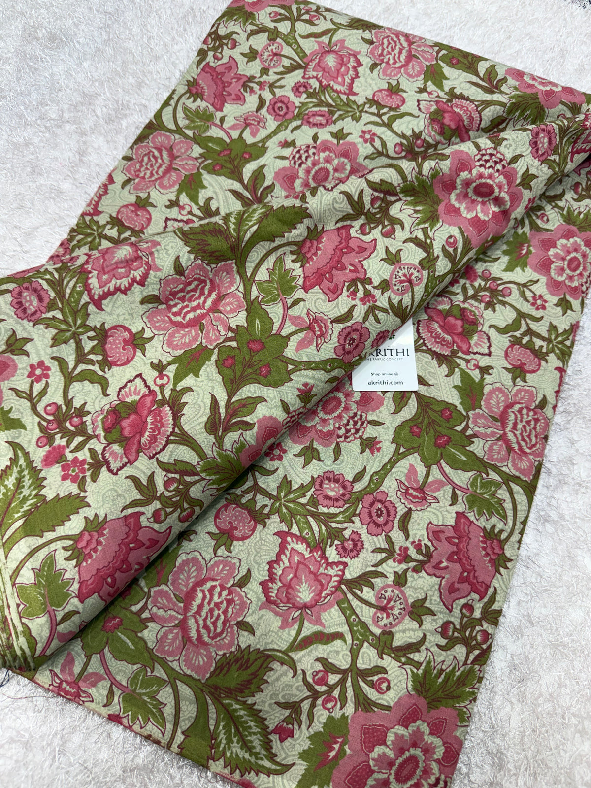 Printed pure cotton fabric