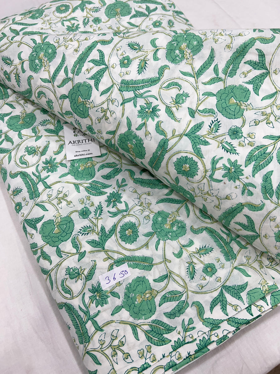 Printed pure cotton fabric