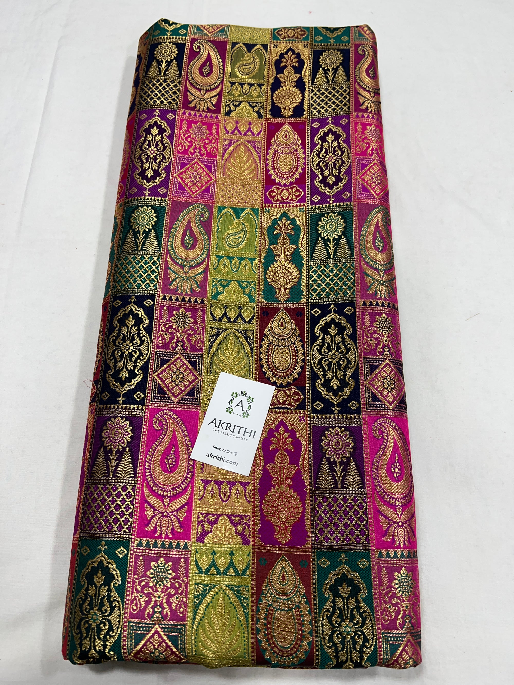 Pure Banarasi brocade fabric